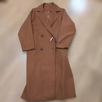 오렌지 브라운 체스터 코트 사이즈 F