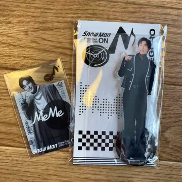 SnowMan 메구로 렌 ON 아크릴 스탠드 클리어 스티커