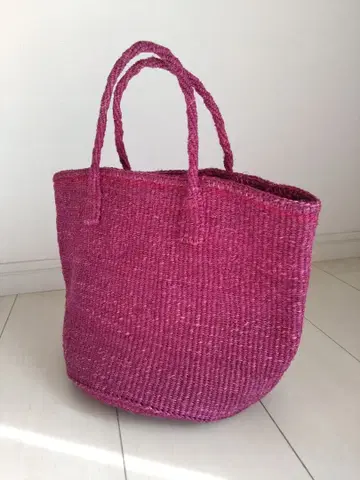 사이잘 바스켓백 핑크