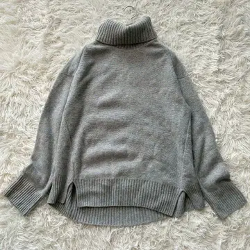 새상품급 프레임워크 W/Ca 터틀 롱 풀오버 캐시미어 혼방 울 혼방