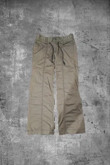 goa 스타일 y2k 플레어 팬츠