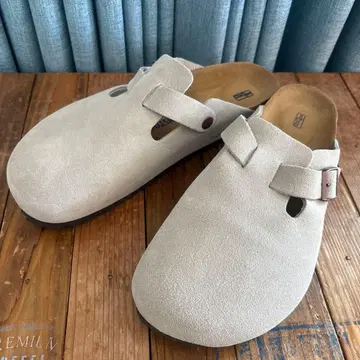 BIRKENSTOCK 스웨이드 사보 샌들 44 그레이