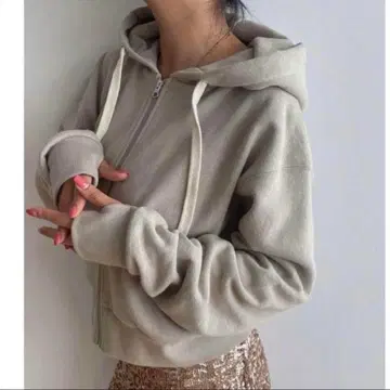 Searoomlynn 코튼 린넨 heavy 후디 후드티