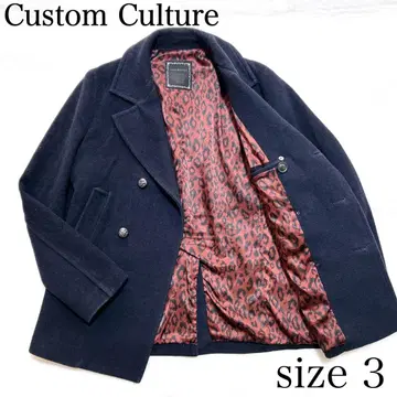 레이온 혼방 CUSTOMCULTURE 커스텀컬처 피코트 안감 패턴