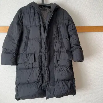 유니클로 후드 롱 다운