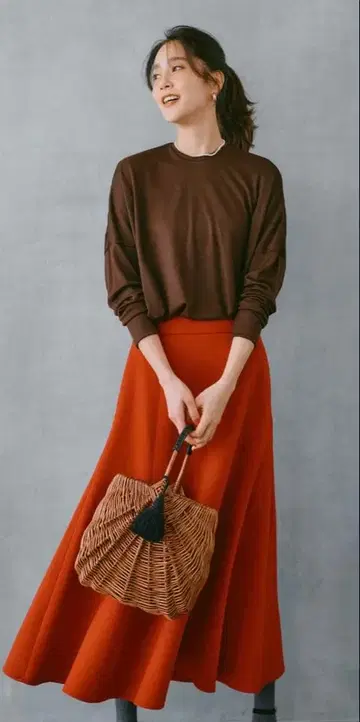 Pale Jute weekend basket 이시다 유리코 씨 호보치