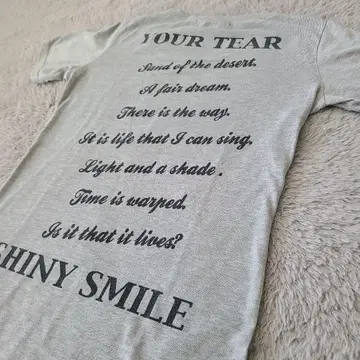 PENDORA 그레이 V넥 T셔츠 archive y2k