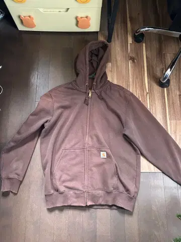 브라운 집업 후드티