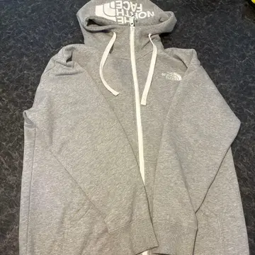 THE NORTH FACE 풀 집업 그레이 후드티