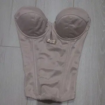 베이지 스트라이프 코르셋 뷔스티에 웨딩