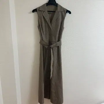 다이아그램 체크 무늬 베스트 & 롱 원피스