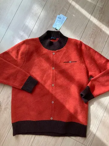 TRUBE 울 긴팔 M~L 오렌지/브라운