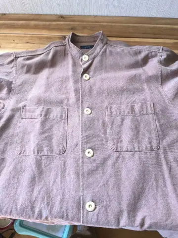 SHIPS 브라운 버튼 셔츠 L