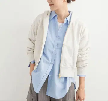 URBAN RESEARCH DOORS 코쿤 숏 ZIP 후드티