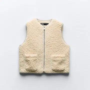 ZARA 숏 인조 모피 베스트