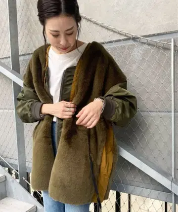 etsinta 퍼 절개 자켓