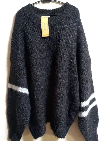 CHOU CHOU 소매 스트라이프 스웨터