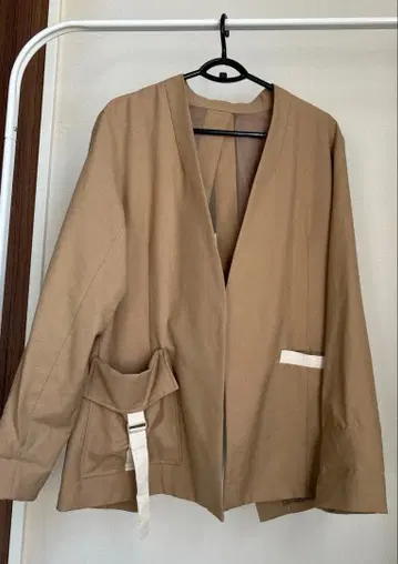 에이미 로, 노카라 자켓 베이지 사이즈 38