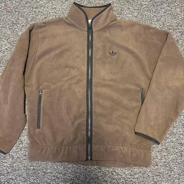 adidas 브라운 플리스 자켓