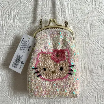 레어 헬로키티 스팽글 비즈 백 키라키라