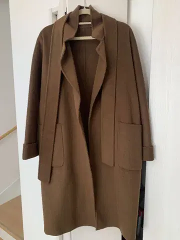 INNOWAVE 브라운 롱 코트