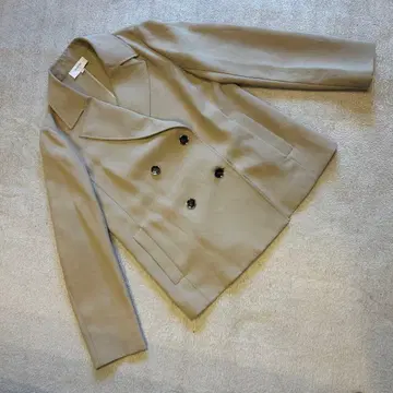 UNTITLED 라이트 코트 피 코트 자켓 XL 베이지