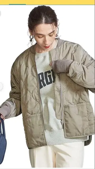 유나이티드 애로우즈 FIVE BROTHER 퀼팅 자켓