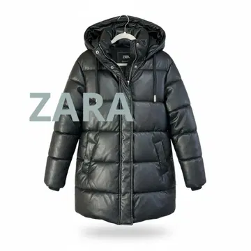 ZARA 인조 가죽 퍼프 자켓 L 사이즈 여성용