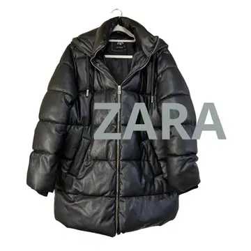 ZARA 인조 가죽 퍼프 자켓 L 사이즈 여성용