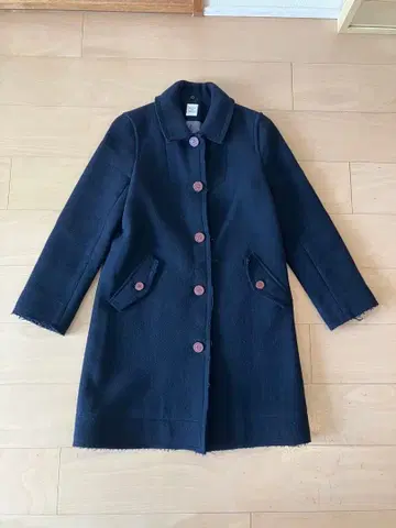bulle de savon 네이비 울 코트 M