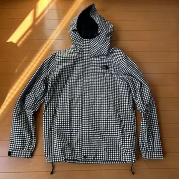 THE NORTH FACE 체크 무늬 마운틴 후드티 S