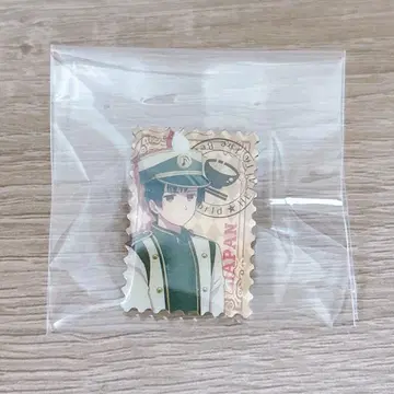 헤타리아 일본 우표풍 핀 배지 혼다 키쿠