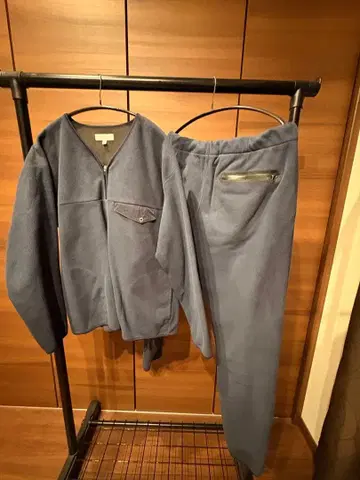 BEAUTY&YOUTH 플리스 자켓 팬츠 세트 L 네이비