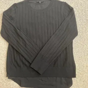 Theory 블랙 리브 스웨터 S