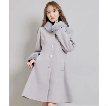 TITTY&CO. 비쥬A라인 코트 라이트 블루