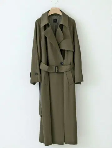 Spick and Span 울 개버딘 트렌치코트