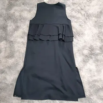 새상품 베스트 지레 프릴 롱베스트 롱베스트 네이비