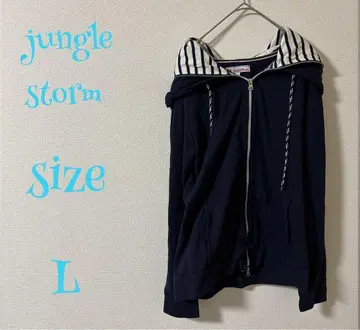 jungle storm 네이비 후드티