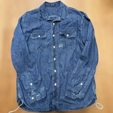 DENHAM WDS 콜라보 데님 셔츠 L