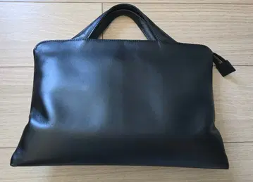 TRION 블랙 가죽 비즈니스 백