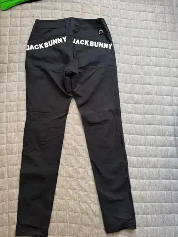 JACKBUNNY 블랙 슬림핏 팬츠