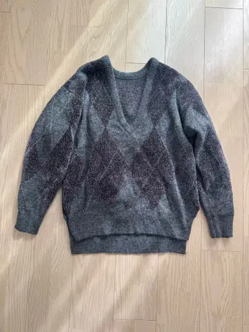 [새상품급] styling 아가일 니트 풀오버