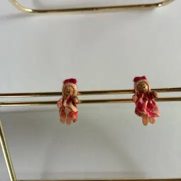 그랑파파 귀찌 꽃무늬 레드