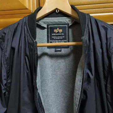 ALPHA INDUSTRIES MA-1 플라이트 자켓 L 네이비