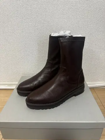 Odette e Odile 부츠/25cm/다크 브라운