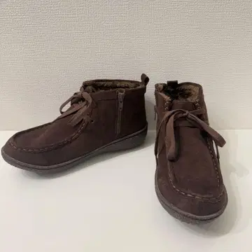 North Date 보아 처카 부츠 숏 23.5 브라운 방한