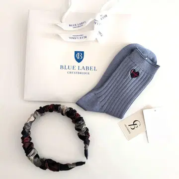 BLUE LABEL CRESTBRIDGE 헤어밴드 삭스 세트
