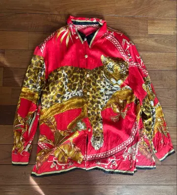 100% 실크 긴팔 셔츠