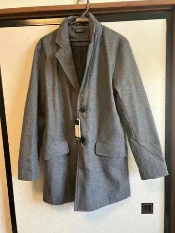 롱 코트 남성용 L 사이즈 택 포함 거의 미사용