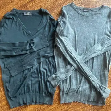 2장 세트 A.P.C. V넥 스웨터 M 사이즈